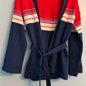 Vintage Women's Tie Belt Cardigan Sweater
